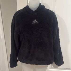 Girls Adidas Black Fleece Pullover